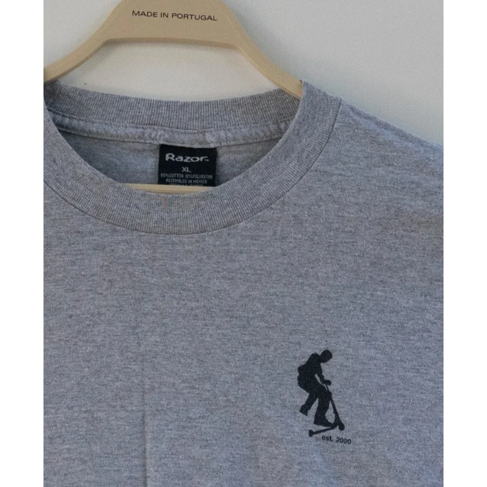 Y2K 2000 Vintage Razor Scooter Shirt Size Big Kid‎ XLarge Cyber Mall Skate